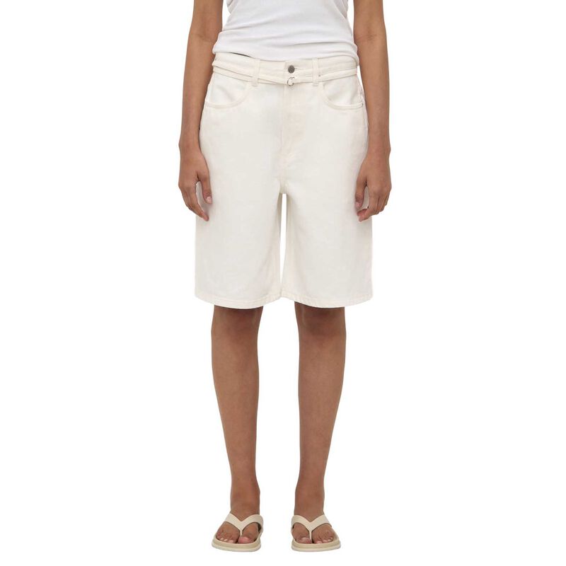 Assembly Label Loose Fit Long Denim Short Vintage White image number 0